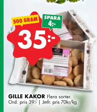 ÖoB GILLE KAKOR erbjuda