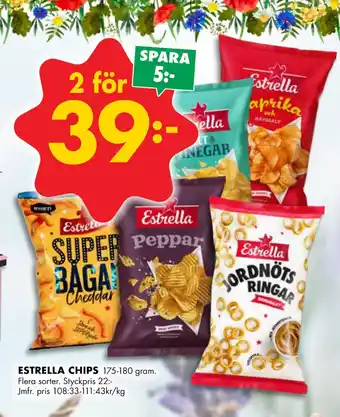 ÖoB ESTRELLA CHIPS erbjuda