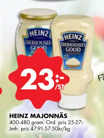 ÖoB HEINZ MAJONNÄS erbjuda