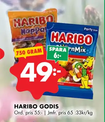 ÖoB HARIBO GODIS erbjuda