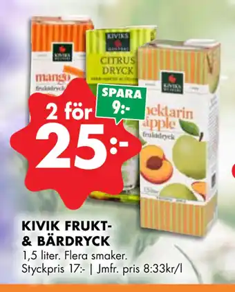 ÖoB KIVIK FRUKT& BÄRDRYCK erbjuda