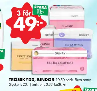 ÖoB TROSSKYDD, BINDOR erbjuda