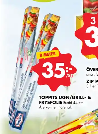 TOPPITS UGN/GRILL- & FRYSFOLIE