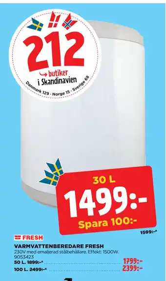 VARMVATTENBEREDARE FRESH