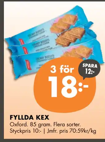 ÖoB FYLLDA KEX erbjuda