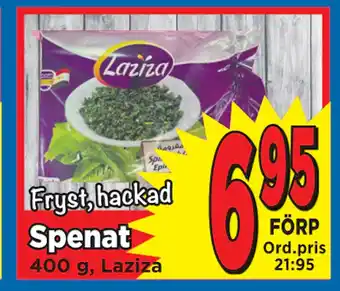 Supergrossen Spenat erbjuda
