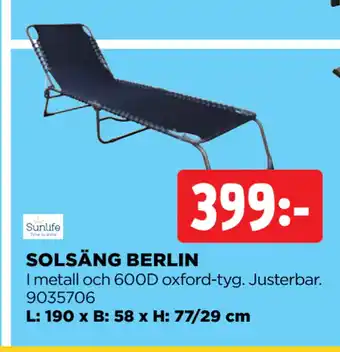 Jem&Fix SOLSÄNG BERLIN erbjuda