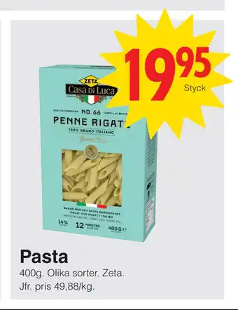 Matöppet Pasta erbjuda