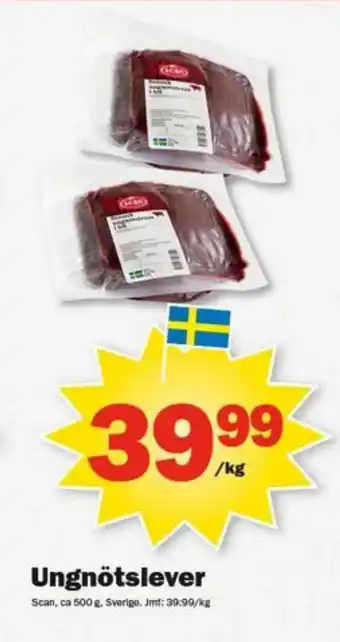 Pekås Ungnötslever erbjuda