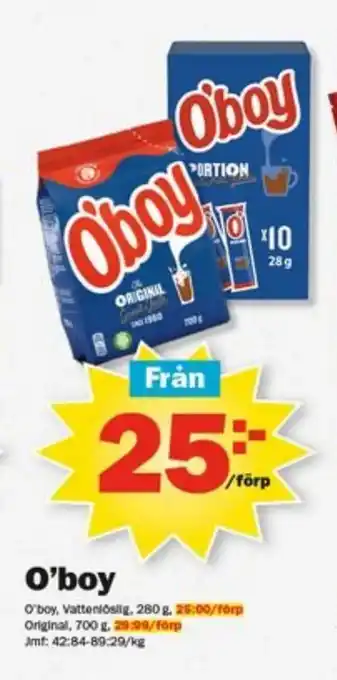 Pekås O'boy erbjuda