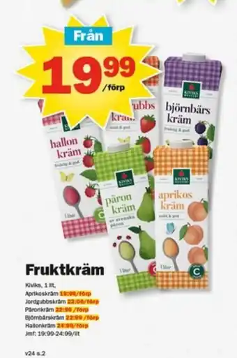 Pekås Fruktkräm erbjuda