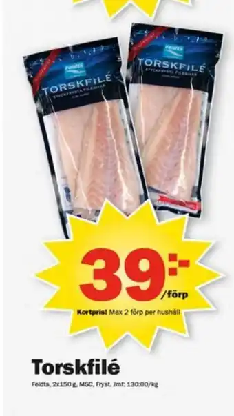 Pekås Torskfilé erbjuda