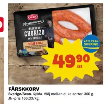Coop Scan chorizo erbjuda