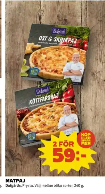 Coop Dafgårds matpajer erbjuda