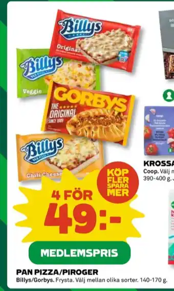 Coop Billys pizza slice erbjuda
