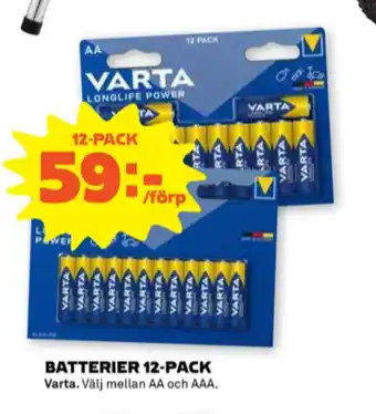 Stora Coop Varta batterier erbjuda