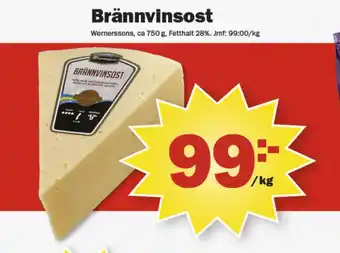 Pekås Wernerssons brännvinsost erbjuda