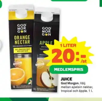 Stora Coop God morgon juice erbjuda