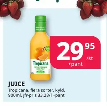 Tempo Tropicana juice erbjuda