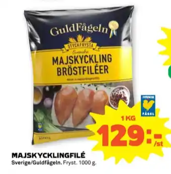 Stora Coop Guldfågeln kycklingbröstfilé erbjuda