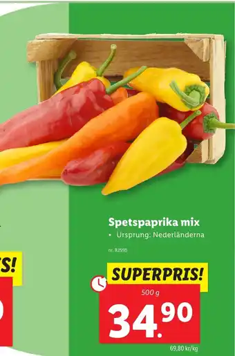 Lidl Spetspaprika mix erbjuda