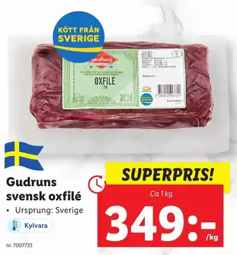 Gudruns svensk oxfilé