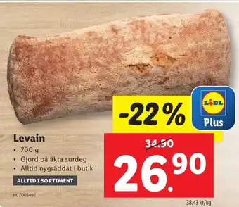 Lidl Levain erbjuda