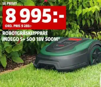 Bauhaus ROBOTGRÄSKLIPPARE INDEGO S+ 500 18V 500M² erbjuda