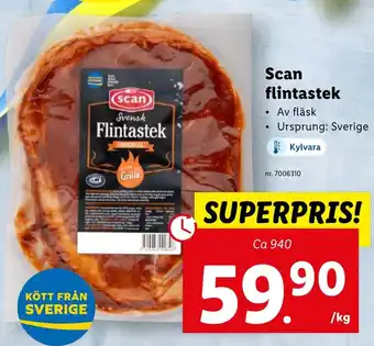 Lidl Scan flintastek erbjuda