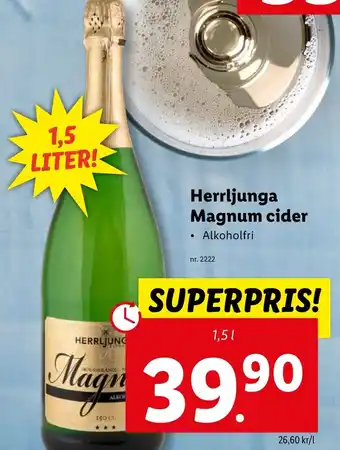 Lidl Herrljunga Magnum cider erbjuda