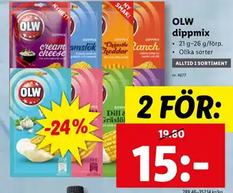 Lidl OLW dippmix erbjuda
