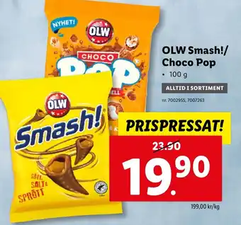 Lidl OLW Smash!/ Choco Pop erbjuda