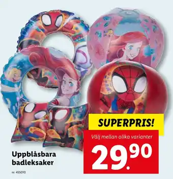 Lidl Uppblåsbara badleksaker erbjuda