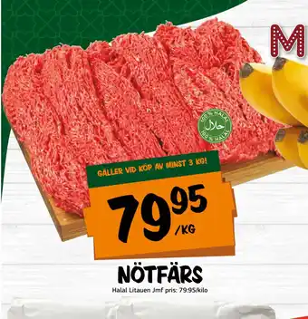 Bazaar Food market NÖTFÄRS erbjuda