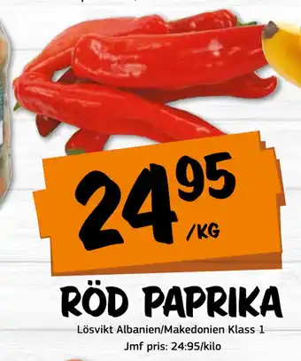 Bazaar Food market RÖD PAPRIKA erbjuda