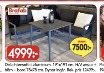 Bo Ohlsson Brafab utemöbler erbjuda