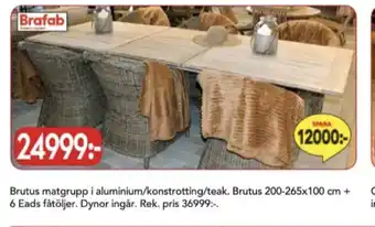 Bo Ohlsson Brafab utemöbler erbjuda