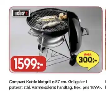 Bo Ohlsson Weber klotgrill erbjuda