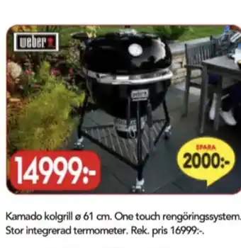 Bo Ohlsson Weber klotgrill erbjuda