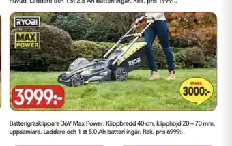 Ryobi gräsklippare