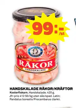 Stora Coop HANDSKALADE RÄKOR/KRÄFTOR erbjuda