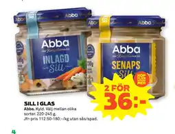 Stora Coop SILL I GLAS erbjuda