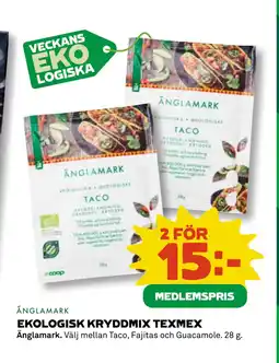 Coop EKOLOGISK KRYDDMIX TEXMEX erbjuda