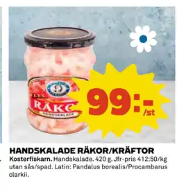 Coop HANDSKALADE RÄKOR/KRÄFTOR erbjuda