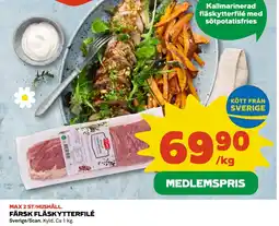 Coop Daglivs FÄRSK FLÄSKYTTERFILÉ erbjuda