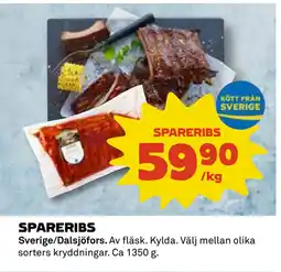 Coop Daglivs SPARERIBS erbjuda