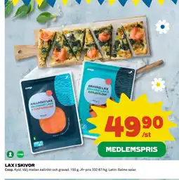 Coop Daglivs LAX I SKIVOR erbjuda