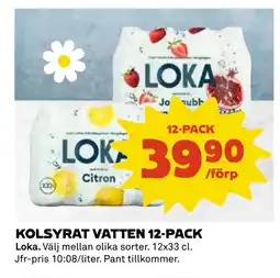 Coop Daglivs KOLSYRAT VATTEN 12-PACK erbjuda