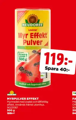Jem&Fix MYRPULVER EFFEKT erbjuda