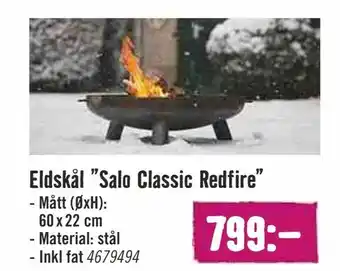 Eldskål "Salo Classic Redfire"